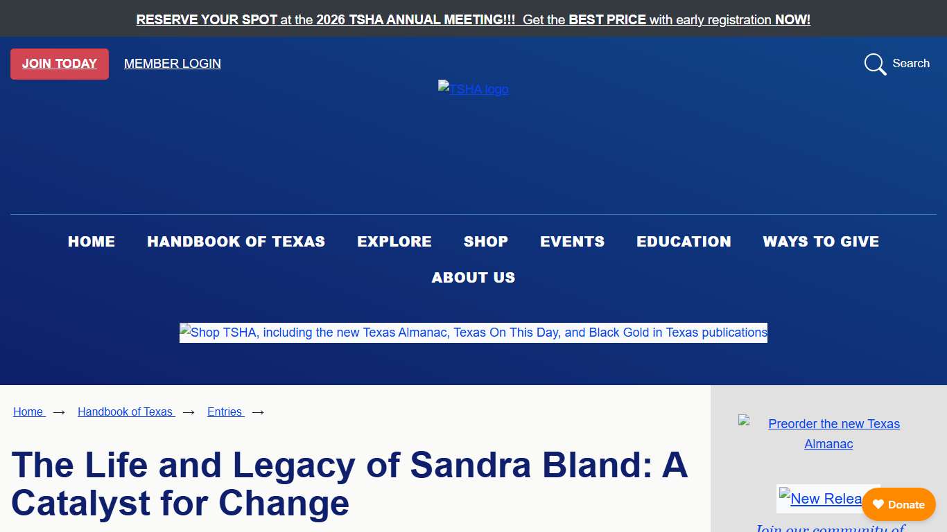 Bland, Sandra Annette [Sandra]